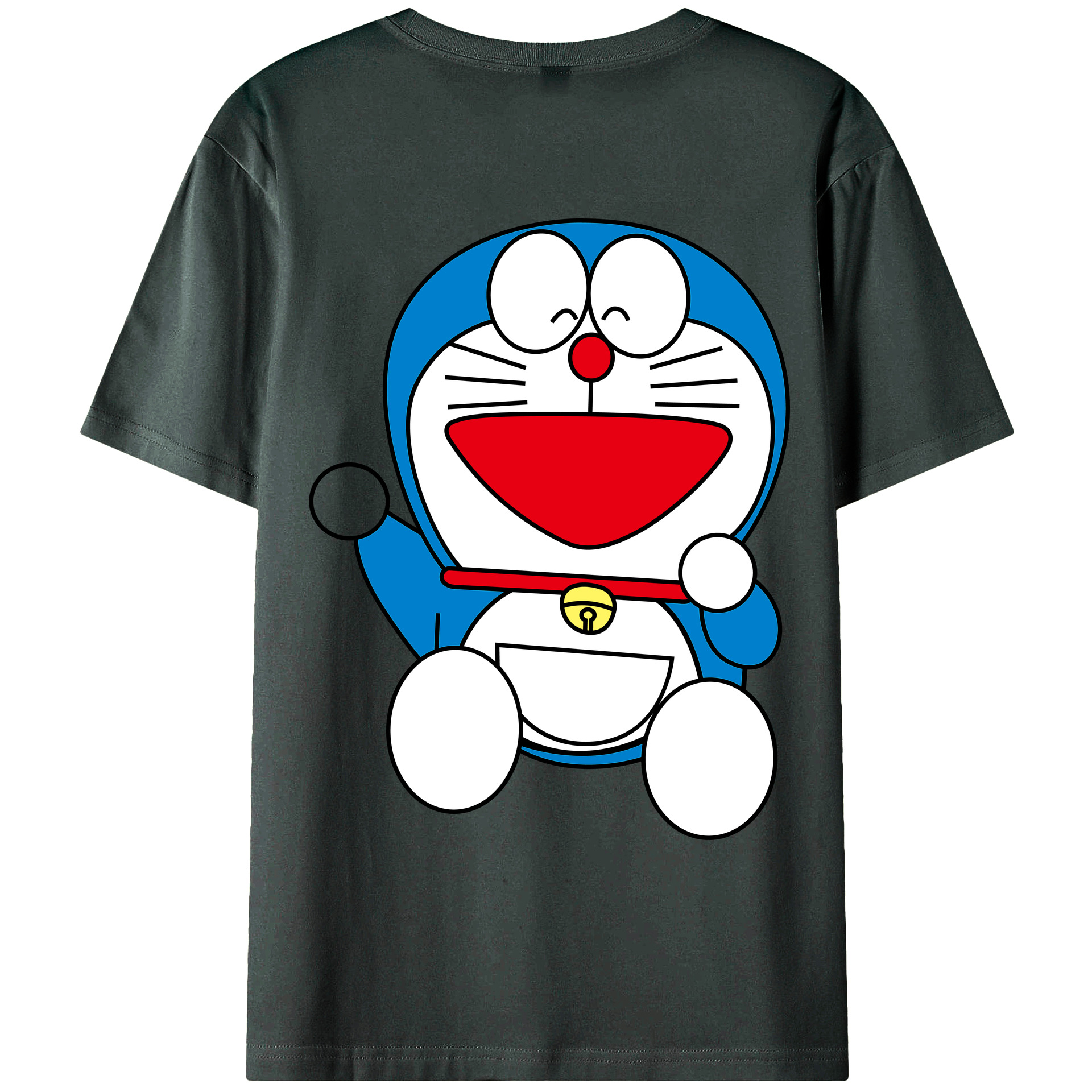 （画像用） ドラえもん Doraemon 綿100％ メンズ半袖Tシャツ（バックプリント） 通気性